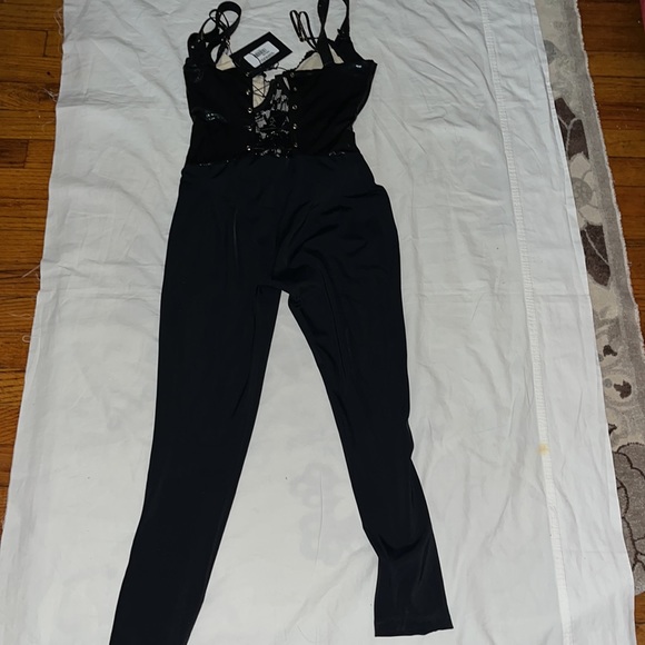 Katherine Mayo Black Dress Jumpsuit For Women Size Medium - Picture 5 of 6